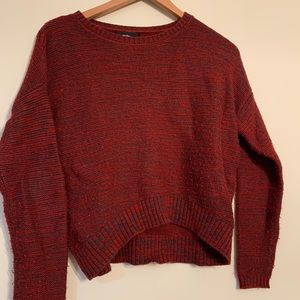Red Cropped Sweater